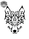 Tatouage Éphémère Chien Tribal Design Unique Temporary Tattoo Image 1