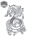 tatouage-ephemere-chien-viking-style-nordique tatouage-ephemere-chien-viking-style-nordique