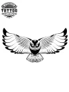 tatouage-ephemere-chouette-en-vol-art-corporel-temporaire tatouage-ephemere-chouette-en-vol-art-corporel-temporaire