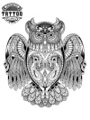 tatouage-ephemere-femme-mandala-chouette-style-boheme tatouage-ephemere-femme-mandala-chouette-style-boheme