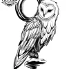 tatouage ephemere chouette harfang majestueux realiste tatouage ephemere chouette harfang majestueux realiste