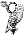 tatouage ephemere chouette harfang majestueux realiste tatouage ephemere chouette harfang majestueux realiste