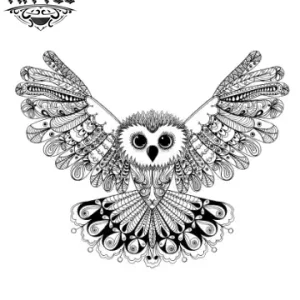 tatouage-ephemere-chouette-mandala-design-mystique tatouage-ephemere-chouette-mandala-design-mystique
