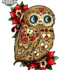 tatouage-ephemere-chouette-mexicaine-originale tatouage-ephemere-chouette-mexicaine-originale