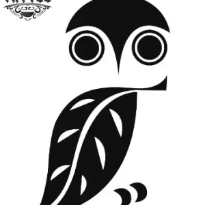 tatouage-ephemere-chouette-avec-plume-design tatouage-ephemere-chouette-avec-plume-design