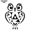 tatouage-ephemere-chouette-polynesienne-design-unique tatouage-ephemere-chouette-polynesienne-design-unique