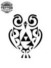 tatouage-ephemere-chouette-polynesienne-design-unique tatouage-ephemere-chouette-polynesienne-design-unique