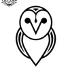 tatouage-ephemere-chouette-simple-design tatouage-ephemere-chouette-simple-design