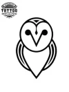 tatouage-ephemere-chouette-simple-design tatouage-ephemere-chouette-simple-design