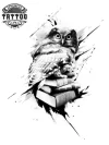 tatouage-ephemere-chouette-stylisee-temporaire-nature tatouage-ephemere-chouette-stylisee-temporaire-nature