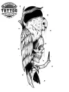 tatouage ephemere chouette tete de mort design unique tatouage ephemere chouette tete de mort design unique