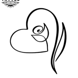 tatouage ephemere coeur avec rose elegant et tendance tatouage ephemere coeur avec rose elegant et tendance
