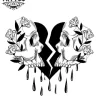 tatouage ephémère coeur taille M design romantique durable image alt tatouage ephémère coeur taille M design romantique durable image alt