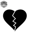 tatouage coeur brisé femme temporaire élégant tatouage coeur brisé femme temporaire élégant
