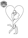 tatouage coeur couple romantique temporaire éphémère tatouage coeur couple romantique temporaire éphémère