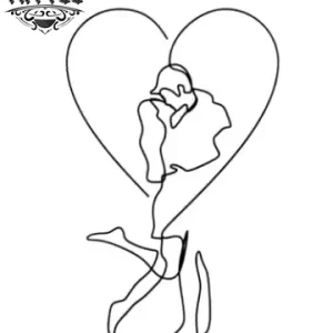 tatouage coeur couple romantique temporaire éphémère tatouage coeur couple romantique temporaire éphémère