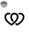 tatouage-coeur-double-design-romantique-waterproof tatouage-coeur-double-design-romantique-waterproof