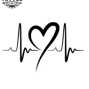 tatouage-coeur-electrocardiogramme-effet-realiste-ephemere tatouage-coeur-electrocardiogramme-effet-realiste-ephemere