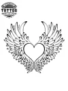 tatouage ailes coeur ange temporaire design parfait tatouage ailes coeur ange temporaire design parfait