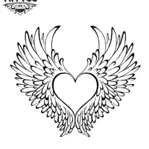 tatouage-coeur-temporaire-ailes-d-ange-realiste tatouage-coeur-temporaire-ailes-d-ange-realiste