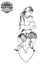 tatouage coeur ephemere taille M semi-permanent tendance tatouage coeur ephemere taille M semi-permanent tendance