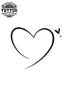tatouage coeur ephemere fin minimaliste tatouage coeur ephemere fin minimaliste
