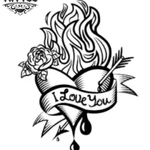 tatouage-ephemere-coeur-avec-fleche-design-unique tatouage-ephemere-coeur-avec-fleche-design-unique