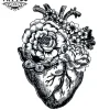 tatouage ephemere coeur moyen style realiste tatouage ephemere coeur moyen style realiste