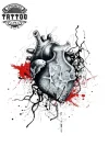 tatouage-temporaire-coeur-graphique-design-moderne tatouage-temporaire-coeur-graphique-design-moderne