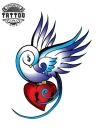 tatouage-coeur-ephemere-hirondelle-romantique-tendances tatouage-coeur-ephemere-hirondelle-romantique-tendances