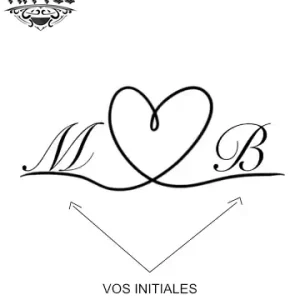 tatouage-coeur-ephemere-initiale-personnalisee tatouage-coeur-ephemere-initiale-personnalisee