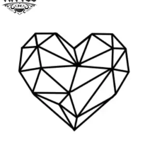 tatouage-coeur-ephemere-design-origami tatouage-coeur-ephemere-design-origami