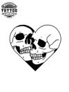 tatouage ephemere coeur tete de mort temporaire image produit tatouage ephemere coeur tete de mort temporaire image produit