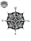 tatouage-mandala-ephemere-compass-design-unique tatouage-mandala-ephemere-compass-design-unique