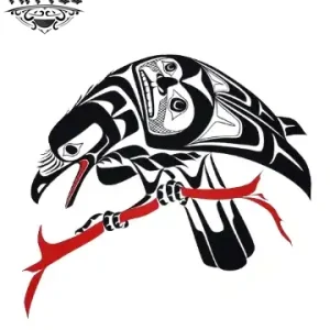 tatouage-ephemere-corbeau-amerindien-design-unique tatouage-ephemere-corbeau-amerindien-design-unique