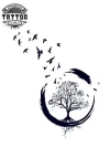 tatouage-ephemere-corbeau-arbre-mystique