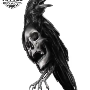 tatouage-corbeau-crane-temporaire-realiste-ephemere-amateurs-tatouages tatouage-corbeau-crane-temporaire-realiste-ephemere-amateurs-tatouages