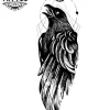 tatouage_corbeau_ephemere_geometrique_design_unique tatouage_corbeau_ephemere_geometrique_design_unique