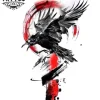 tatouage-ephemere-corbeau-itachi-style-anime-realiste tatouage-ephemere-corbeau-itachi-style-anime-realiste