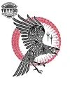 tatouage-corbeau-ephemere-nordique-design-temporaire