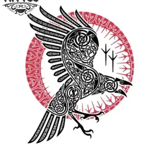 tatouage-corbeau-ephemere-nordique-design-temporaire tatouage-corbeau-ephemere-nordique-design-temporaire