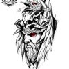 tatouage-ephemere-corbeau-odin-mystique-illustration tatouage-ephemere-corbeau-odin-mystique-illustration