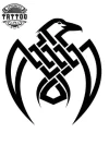 tatouage éphémère corbeau tribal design unique image alt tatouage éphémère corbeau tribal design unique image alt