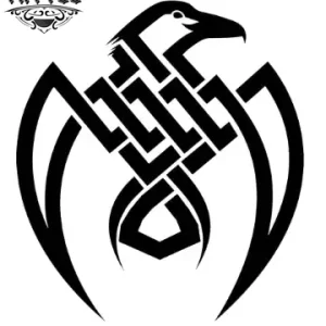 tatouage éphémère corbeau tribal design unique image alt tatouage éphémère corbeau tribal design unique image alt