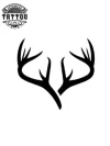 tatouage-ephemere-cerf-corne-design-naturel-elegant tatouage-ephemere-cerf-corne-design-naturel-elegant