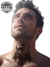 tatouage-cou-tatouage-ephemere-aigle-design-realiste tatouage-cou-tatouage-ephemere-aigle-design-realiste