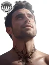 tatouage-cou-ephemere-etoile-design-unique-style
