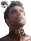 tatouage ephemere cou homme design intense tendance tatouage ephemere cou homme design intense tendance