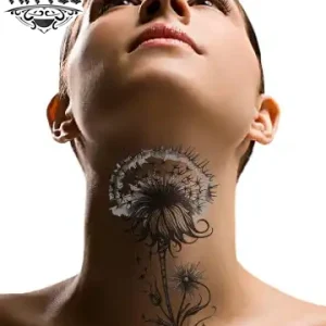 tatouage-ephemere-cou-pissenlits-design-floral-temporary-tattoo tatouage-ephemere-cou-pissenlits-design-floral-temporary-tattoo