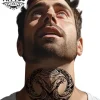 tatouage-ephemere-cou-polynesien-design-tribal tatouage-ephemere-cou-polynesien-design-tribal